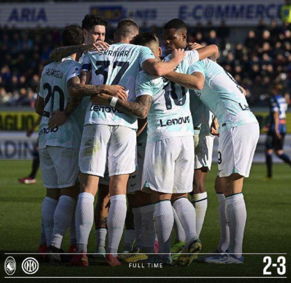 意甲:亚特兰大2-3负国际米兰 哲科梅开二度,劳塔罗造乌龙 意甲:亚特兰大2-3负国际米兰 哲科梅开二度,劳塔罗造乌龙