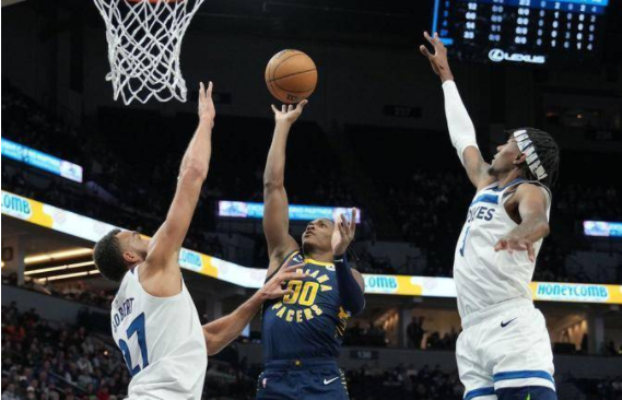NBA-森林狼121-115胜步行者 拉塞尔28分哈利伯顿空砍26+15 戈贝尔16+20 NBA-森林狼121-115胜步行者 拉塞尔28分哈利伯顿空砍26+15 戈贝尔16+20