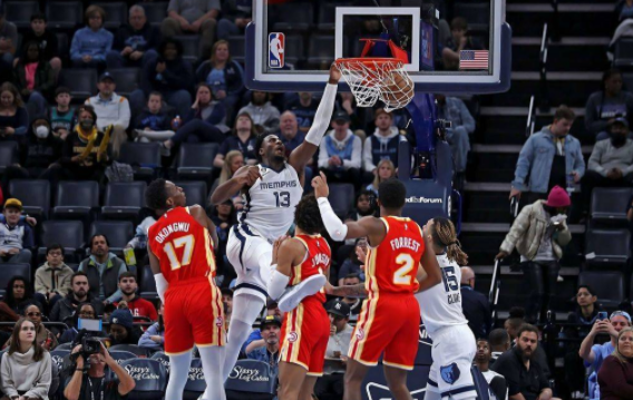 NBA-琼斯22+11布鲁克斯18+5 7人上双灰熊128-103大胜老鹰 NBA-琼斯22+11布鲁克斯18+5 7人上双灰熊128-103大胜老鹰