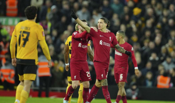 足总杯-阿利松失误送空门大礼!努涅斯破球荒 利物浦2-2狼队 足总杯-阿利松失误送空门大礼!努涅斯破球荒 利物浦2-2狼队