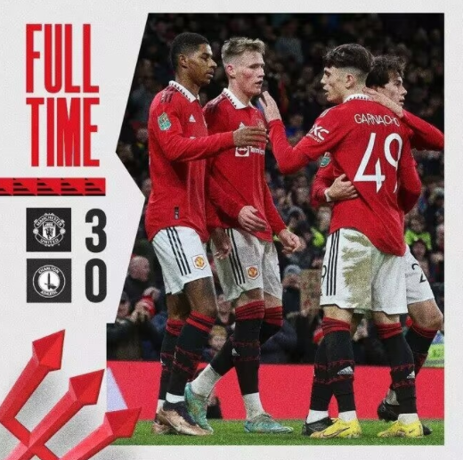 联赛杯-曼联3-0查尔顿晋级 安东尼招牌世界波拉什福德替补双响 联赛杯-曼联3-0查尔顿晋级 安东尼招牌世界波拉什福德替补双响