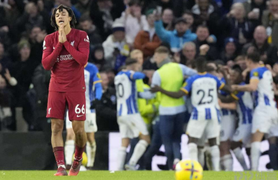 英超-利物浦0-3不敌布莱顿 马奇2射1传维尔贝克替补破门 英超-利物浦0-3不敌布莱顿 马奇2射1传维尔贝克替补破门