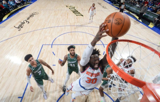 兰德尔42+15贝21分 布朗森27+5尼克斯117-104轻取活塞 兰德尔42+15贝21分 布朗森27+5尼克斯117-104轻取活塞