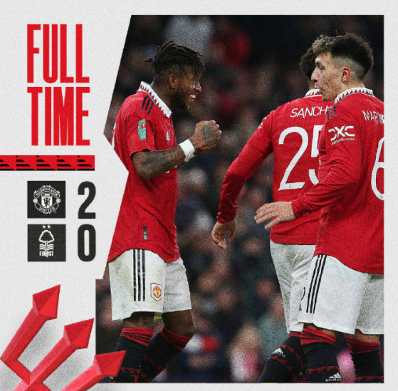 联赛杯-曼联2-0诺丁汉森林晋级决赛 马夏尔破门弗雷德建功 联赛杯-曼联2-0诺丁汉森林晋级决赛 马夏尔破门弗雷德建功