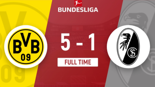 德甲-多特5-1轻取十人弗赖堡迎来4连胜 多点开花阿莱处子球 德甲-多特5-1轻取十人弗赖堡迎来4连胜 多点开花阿莱处子球