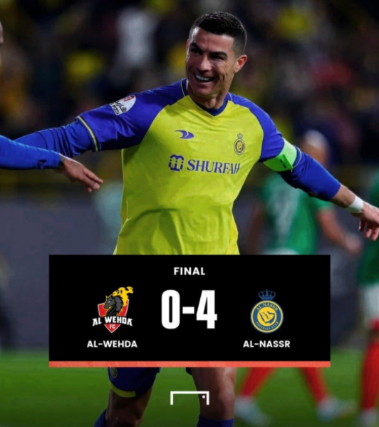 沙特联-利雅得胜利4-0大胜瓦赫达麦加 C罗进球盛宴上演大四喜 沙特联-利雅得胜利4-0大胜瓦赫达麦加 C罗进球盛宴上演大四喜