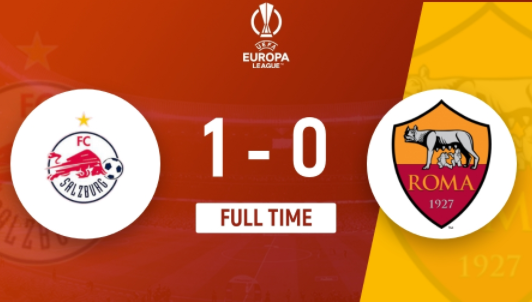 欧联-萨尔茨堡1-0战胜罗马 卡帕多破门,亚伯拉罕失单刀 欧联-萨尔茨堡1-0战胜罗马 卡帕多破门,亚伯拉罕失单刀