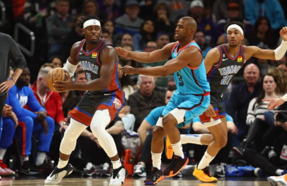 布克25+6+8 艾顿14+11 乔28+7 太阳124-115击退雷霆 布克25+6+8 艾顿14+11 乔28+7 太阳124-115击退雷霆