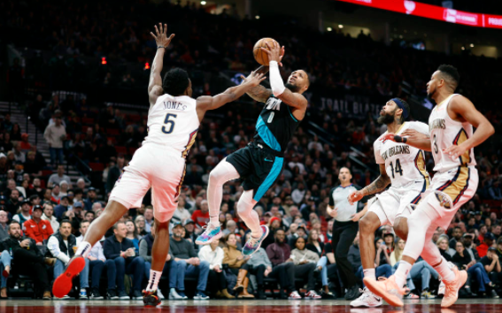 英格拉姆40+6+5 CJ24+7+7 利拉德41+8 鹈鹕121-110击败开拓者 英格拉姆40+6+5 CJ24+7+7 利拉德41+8 鹈鹕121-110击败开拓者