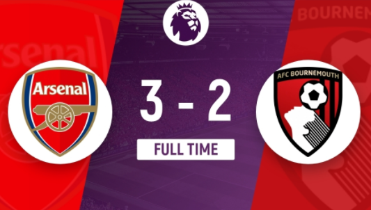 英超-让二追三阿森纳3-2逆转伯恩茅斯 尼尔森97分钟读秒绝杀 英超-让二追三阿森纳3-2逆转伯恩茅斯 尼尔森97分钟读秒绝杀