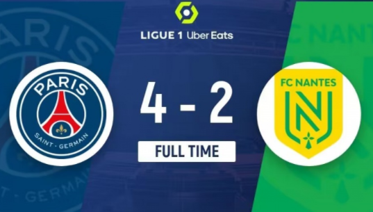 法甲-巴黎4-2南特11分领跑 姆巴佩传射加冕队史射手王梅西破门 法甲-巴黎4-2南特11分领跑 姆巴佩传射加冕队史射手王梅西破门