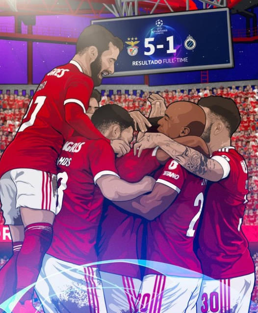 欧冠-本菲卡总比分7-1布鲁日晋级八强 贡萨洛-拉莫斯2射1传 欧冠-本菲卡总比分7-1布鲁日晋级八强 贡萨洛-拉莫斯2射1传