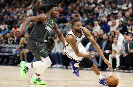 布里奇斯34+6爱德华兹32分 丁威迪29+11篮网加时124-123胜森林狼 布里奇斯34+6爱德华兹32分 丁威迪29+11篮网加时124-123胜森林狼