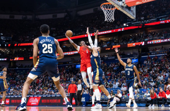 利拉德缺阵墨菲狂轰41+7 CJ砍22+11鹈鹕127-110送开拓者3连败 利拉德缺阵墨菲狂轰41+7 CJ砍22+11鹈鹕127-110送开拓者3连败