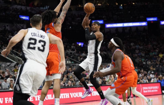 SGA缺阵杰伦-威廉姆斯21+10+7 吉迪砍两双雷霆102-90力擒马刺 SGA缺阵杰伦-威廉姆斯21+10+7 吉迪砍两双雷霆102-90力擒马刺