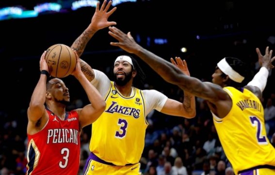 浓眉哥35+17 比斯利24分 莺歌22+6+6 湖人18记三分123-108轻取鹈鹕 浓眉哥35+17 比斯利24分 莺歌22+6+6 湖人18记三分123-108轻取鹈鹕