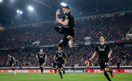 欧联-尤文2-0十人弗赖堡总比分3-0晋级8强 DV9点射小基耶萨破门 欧联-尤文2-0十人弗赖堡总比分3-0晋级8强 DV9点射小基耶萨破门