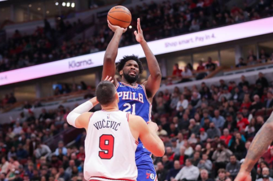 恩比德12+7+7哈登伤缺 76人三将破20分以116-91完美复仇公牛 恩比德12+7+7哈登伤缺 76人三将破20分以116-91完美复仇公牛