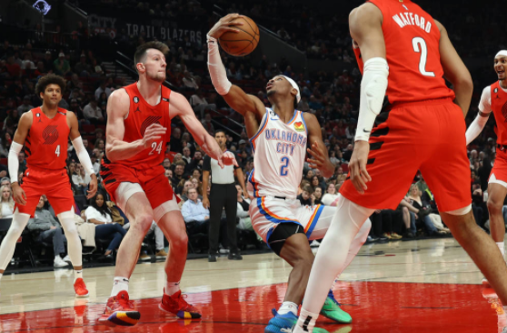 亚历山大31分夏普29+5 吉迪17+11雷霆118-112胜开拓者 亚历山大31分夏普29+5 吉迪17+11雷霆118-112胜开拓者