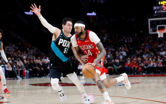 英格拉姆29+6 瓦兰丘纳斯10+21 鹈鹕124-90大胜开拓者迎5连胜 英格拉姆29+6 瓦兰丘纳斯10+21 鹈鹕124-90大胜开拓者迎5连胜