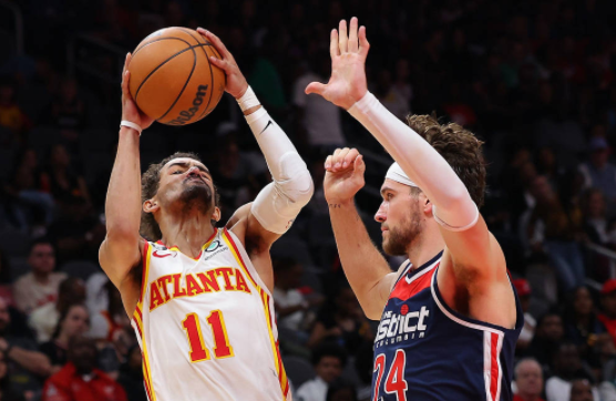 特雷-杨25+12加福德砍两双 科林斯23分老鹰134-116轻取奇才 特雷-杨25+12加福德砍两双 科林斯23分老鹰134-116轻取奇才