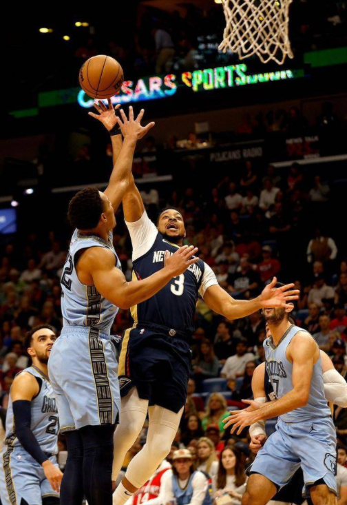 JJJ空砍40+9麦科勒姆31+10 鹈鹕138-131擒灰熊锁定西部前十 JJJ空砍40+9麦科勒姆31+10 鹈鹕138-131擒灰熊锁定西部前十