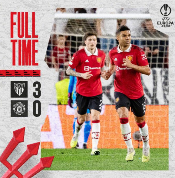 欧联-马奎尔德赫亚送礼恩内斯里双响 曼联0-3惨负塞维总比分2-5出局 欧联-马奎尔德赫亚送礼恩内斯里双响 曼联0-3惨负塞维总比分2-5出局