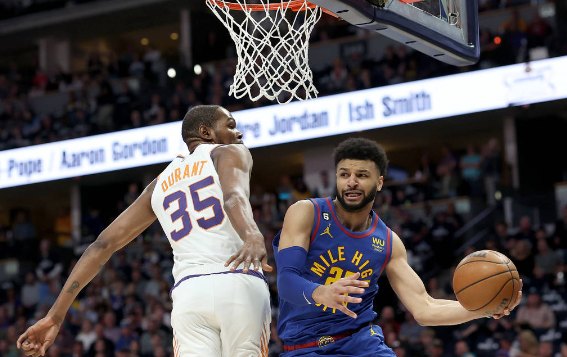 约基奇24+19+5 穆雷34+5+9 杜兰特29+14 掘金125-107大胜1-0太阳 约基奇24+19+5 穆雷34+5+9 杜兰特29+14 掘金125-107大胜1-0太阳