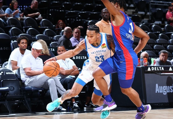 犹他夏联-曼恩23+8+5 霍姆格伦&杰伦威缺阵 雷霆100-91战胜76人 犹他夏联-曼恩23+8+5 霍姆格伦&杰伦威缺阵 雷霆100-91战胜76人