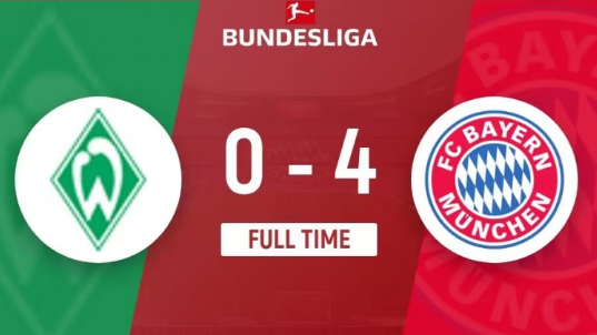 德甲首轮-拜仁4-0完胜不莱梅,凯恩传射萨内梅开二度 德甲首轮-拜仁4-0完胜不莱梅,凯恩传射萨内梅开二度