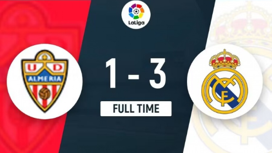 西甲-皇马3-1击败阿尔梅里亚 贝林厄姆双响,维尼建功 西甲-皇马3-1击败阿尔梅里亚 贝林厄姆双响,维尼建功