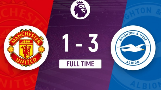 英超-曼联1-3不敌布莱顿遭两连败 破34年输球纪录&44年丢球纪录 英超-曼联1-3不敌布莱顿遭两连败 破34年输球纪录&44年丢球纪录