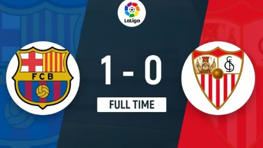 西甲-巴萨1-0战胜塞维 亚马尔造水爷乌龙,拉菲尼亚伤退 西甲-巴萨1-0战胜塞维 亚马尔造水爷乌龙,拉菲尼亚伤退