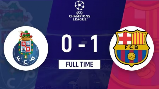 欧冠-波尔图0-1负巴萨,费兰一锤定音,塔雷米倒钩被吹 欧冠-波尔图0-1负巴萨,费兰一锤定音,塔雷米倒钩被吹