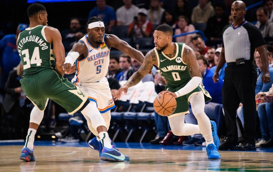 字母哥18+10利拉德11中2 霍姆格伦18分雷霆124-101大胜雄鹿 字母哥18+10利拉德11中2 霍姆格伦18分雷霆124-101大胜雄鹿