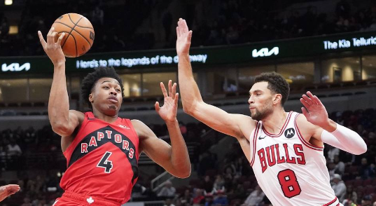 巴恩斯22+6拉文25分 西亚卡姆22分猛龙106-102胜公牛 巴恩斯22+6拉文25分 西亚卡姆22分猛龙106-102胜公牛