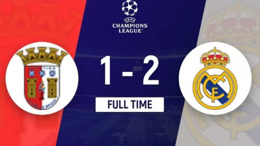 欧冠-皇马2-1击败布拉加三战全胜 罗德里戈建功,贝林厄姆破门 欧冠-皇马2-1击败布拉加三战全胜 罗德里戈建功,贝林厄姆破门