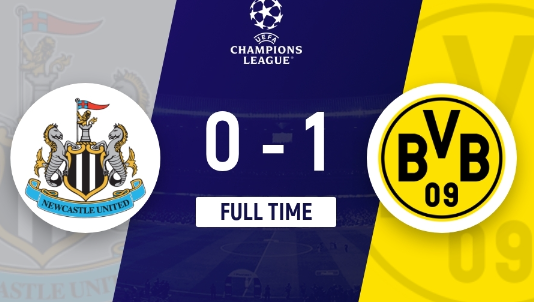 欧冠-多特1-0战胜纽卡斯尔 恩梅查一锤定音,托纳利替补登场 欧冠-多特1-0战胜纽卡斯尔 恩梅查一锤定音,托纳利替补登场