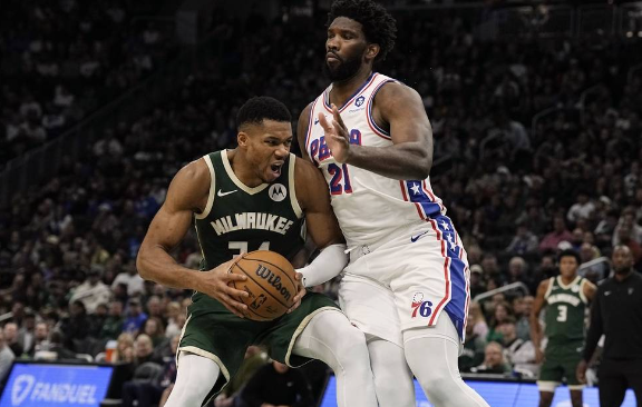 利拉德39+8 字母哥23+13 恩比德24+7+6 雄鹿118-117力克76人 利拉德39+8 字母哥23+13 恩比德24+7+6 雄鹿118-117力克76人