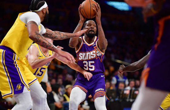 湖人100-95逆转太阳取首胜 詹姆斯21分浓眉30+13 杜兰特空砍39+11 湖人100-95逆转太阳取首胜 詹姆斯21分浓眉30+13 杜兰特空砍39+11