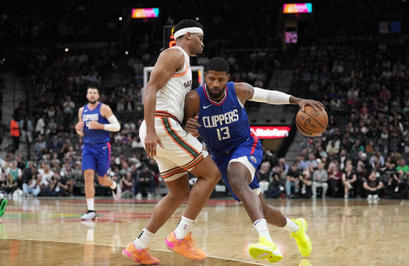 快船124-99送马刺9连败 乔治28+5+6 哈登13+10 文班12中4仅得9分 快船124-99送马刺9连败 乔治28+5+6 哈登13+10 文班12中4仅得9分