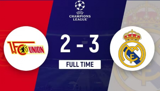 欧冠-皇马3-2战胜柏林联6战全胜头名收官 何塞卢双响魔笛失点阿拉巴送礼 欧冠-皇马3-2战胜柏林联6战全胜头名收官 何塞卢双响魔笛失点阿拉巴送礼