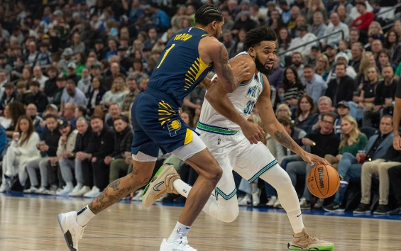 唐斯40+12哈里伯顿缺阵 爱德华兹37分森林狼127-109胜步行者 唐斯40+12哈里伯顿缺阵 爱德华兹37分森林狼127-109胜步行者