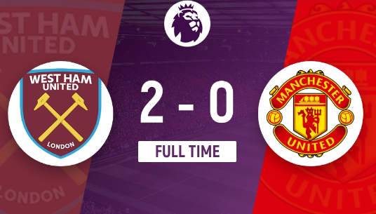 英超-曼联0-2负西汉姆近3轮1平2负 红魔降至第8三轮0进球 英超-曼联0-2负西汉姆近3轮1平2负 红魔降至第8三轮0进球