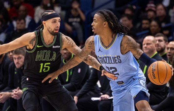 莫兰特31分锡安空砍两双 贝恩27分灰熊加时116-115险胜鹈鹕 莫兰特31分锡安空砍两双 贝恩27分灰熊加时116-115险胜鹈鹕