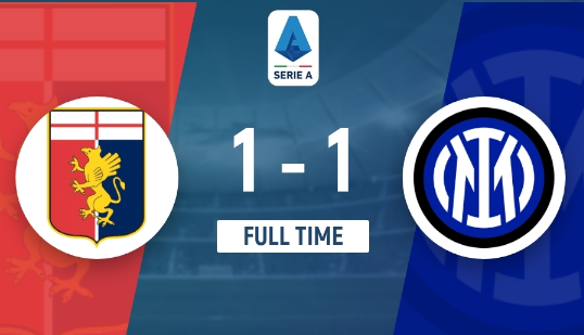 意甲-四连胜遭终结!国米1-1战平热那亚先赛5分领跑 阿瑙托维奇破门 意甲-四连胜遭终结!国米1-1战平热那亚先赛5分领跑 阿瑙托维奇破门