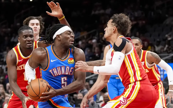 特雷-杨24+11 亚历山大33+13+8 老鹰141-138终结雷霆5连胜 特雷-杨24+11 亚历山大33+13+8 老鹰141-138终结雷霆5连胜