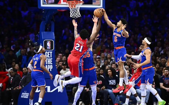 布伦森30分 恩比德30+10 尼克斯7人上双128-92大胜76人 布伦森30分 恩比德30+10 尼克斯7人上双128-92大胜76人