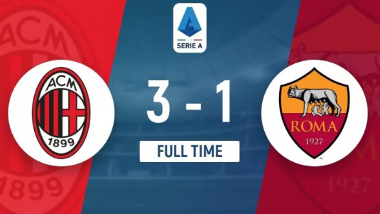 意甲-AC米兰3-1战胜罗马 吉鲁传射阿德利处子球红狼5轮1胜排第九 意甲-AC米兰3-1战胜罗马 吉鲁传射阿德利处子球红狼5轮1胜排第九