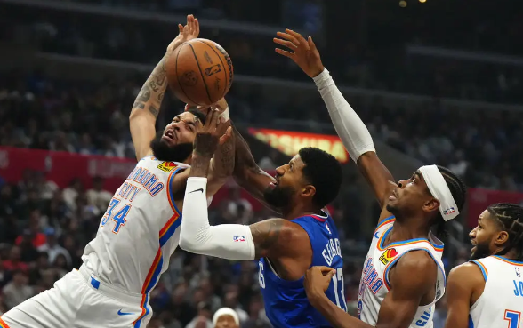 快船20记三分128-117射穿雷霆 乔治38+7+5&末节18分 哈登16+5+8 快船20记三分128-117射穿雷霆 乔治38+7+5&末节18分 哈登16+5+8